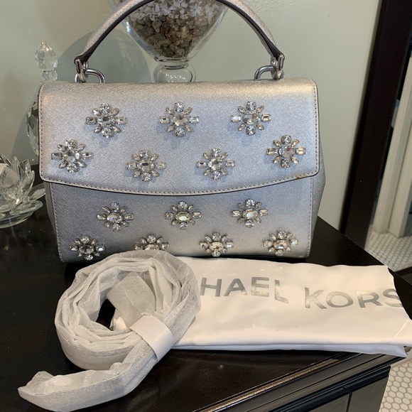 Michael Kors Leather Satchel Purse - Picture 4 of 7